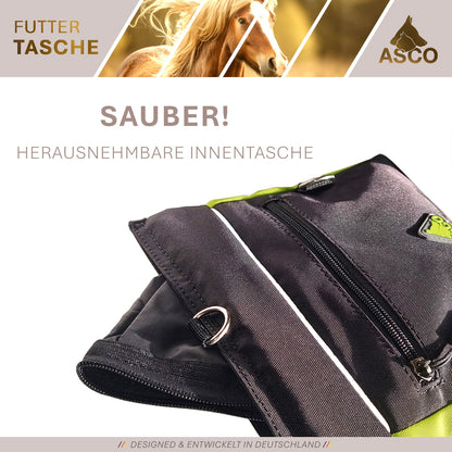 ASCO Futterbeutel mit Einhand-Schnappverschluss, Leckerlibeutel 20x20 cm